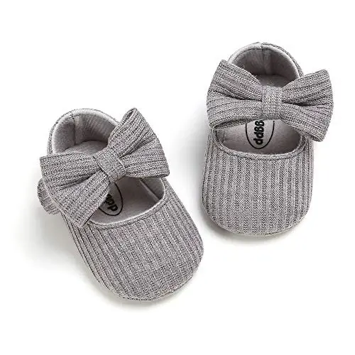 Ohwawadi Infant Baby Boys Girls Slippers Cozy Fleece Booties Soft Bottom Warm Cartoon Socks Newborn Crib Shoes - 5