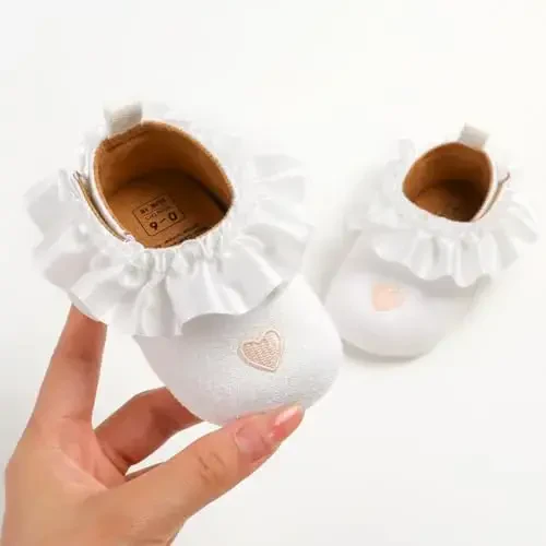 Ohwawadi Infant Baby Boys Girls Slippers Cozy Fleece Booties Soft Bottom Warm Cartoon Socks Newborn Crib Shoes - 5