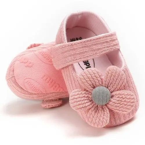 Ohwawadi Infant Baby Boys Girls Slippers Cozy Fleece Booties Soft Bottom Warm Cartoon Socks Newborn Crib Shoes - 1