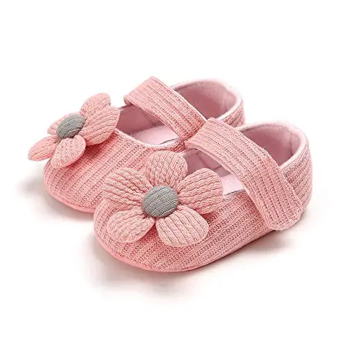 Ohwawadi Infant Baby Boys Girls Slippers Cozy Fleece Booties Soft Bottom Warm Cartoon Socks Newborn Crib Shoes - 6