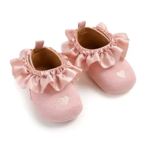 Ohwawadi Infant Baby Boys Girls Slippers Cozy Fleece Booties Soft Bottom Warm Cartoon Socks Newborn Crib Shoes - 1