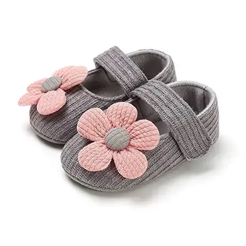 Ohwawadi Infant Baby Boys Girls Slippers Cozy Fleece Booties Soft Bottom Warm Cartoon Socks Newborn Crib Shoes - 6