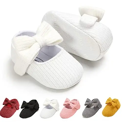 Ohwawadi Infant Baby Boys Girls Slippers Cozy Fleece Booties Soft Bottom Warm Cartoon Socks Newborn Crib Shoes - 1