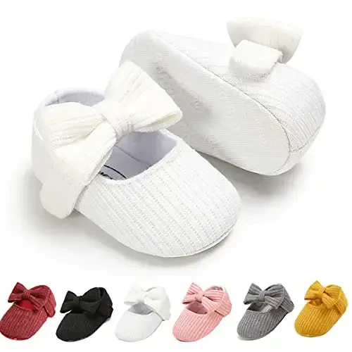 Ohwawadi Infant Baby Boys Girls Slippers Cozy Fleece Booties Soft Bottom Warm Cartoon Socks Newborn Crib Shoes 