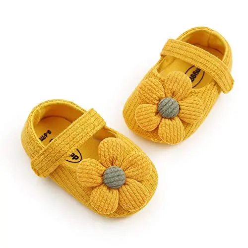 Ohwawadi Infant Baby Boys Girls Slippers Cozy Fleece Booties Soft Bottom Warm Cartoon Socks Newborn Crib Shoes - 4