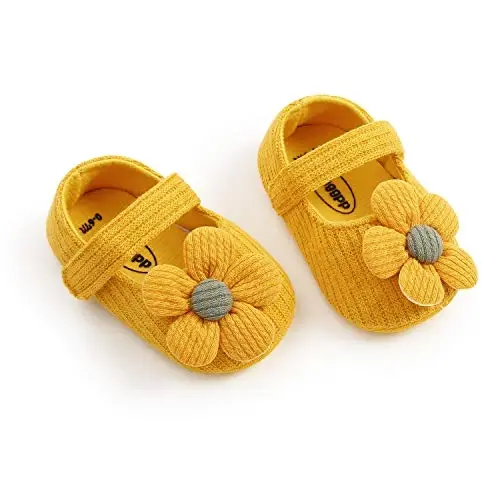 Ohwawadi Infant Baby Boys Girls Slippers Cozy Fleece Booties Soft Bottom Warm Cartoon Socks Newborn Crib Shoes - 5