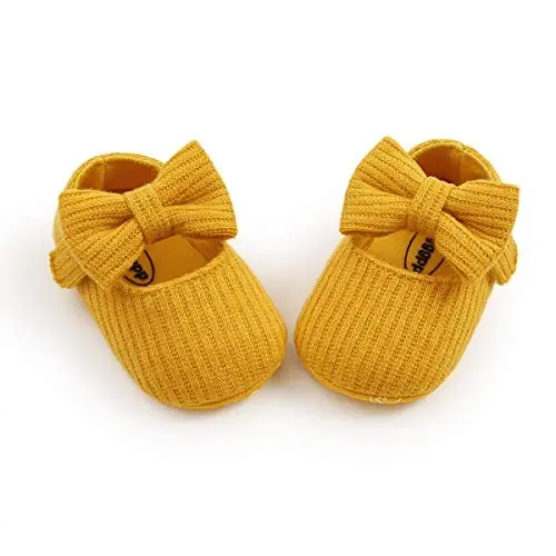 Ohwawadi Infant Baby Boys Girls Slippers Cozy Fleece Booties Soft Bottom Warm Cartoon Socks Newborn Crib Shoes - 6