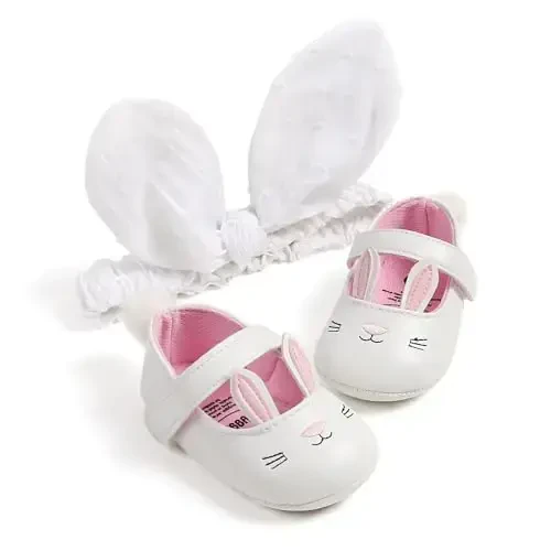 Ohwawadi Infant Baby Boys Girls Slippers Cozy Fleece Booties Soft Bottom Warm Cartoon Socks Newborn Crib Shoes - TUOTING