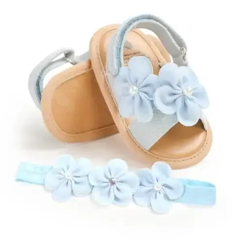 Ohwawadi Infant Baby Girl Shoes Baby Mary Jane Flats Princess Wedding Dress Shoes Crib Shoe for Newborns, Infants, Babies, and Toddlers 