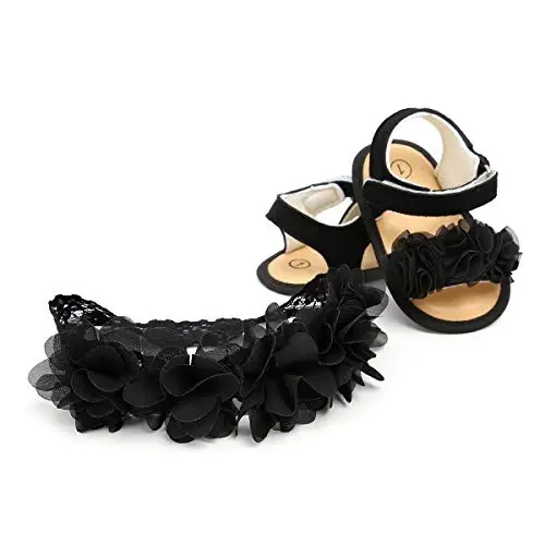 Ohwawadi Infant Baby Girl Shoes Baby Mary Jane Flats Princess Wedding Dress Shoes Crib Shoe for Newborns, Infants, Babies, and Toddlers - 3