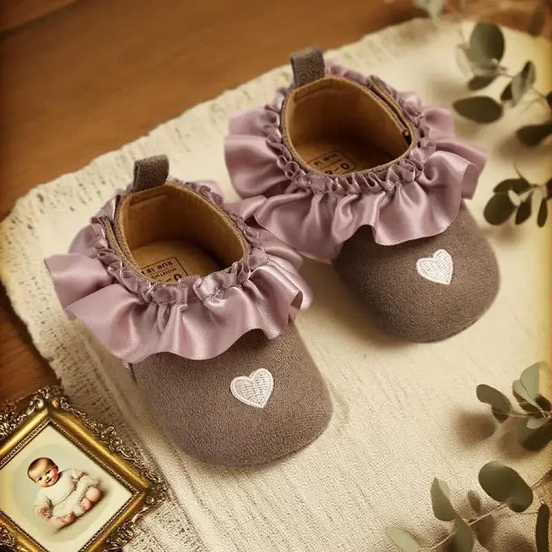 Ohwawadi Infant Baby Boys Girls Slippers Cozy Fleece Booties Soft Bottom Warm Cartoon Socks Newborn Crib Shoes - 4