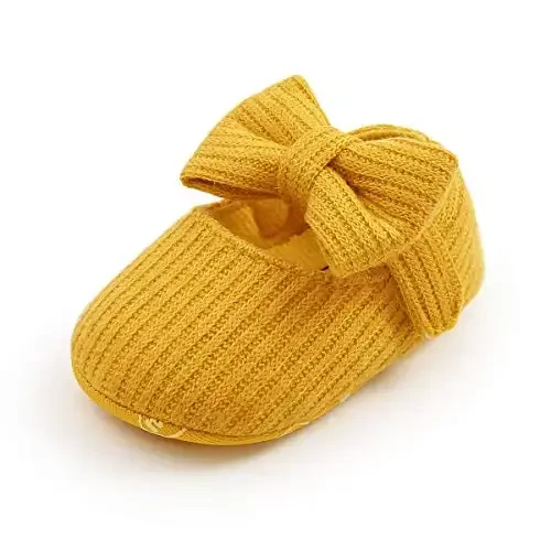 Ohwawadi Infant Baby Boys Girls Slippers Cozy Fleece Booties Soft Bottom Warm Cartoon Socks Newborn Crib Shoes - 5