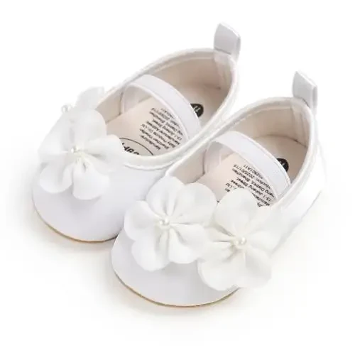 Ohwawadi Infant Baby Boys Girls Slippers Cozy Fleece Booties Soft Bottom Warm Cartoon Socks Newborn Crib Shoes - 4