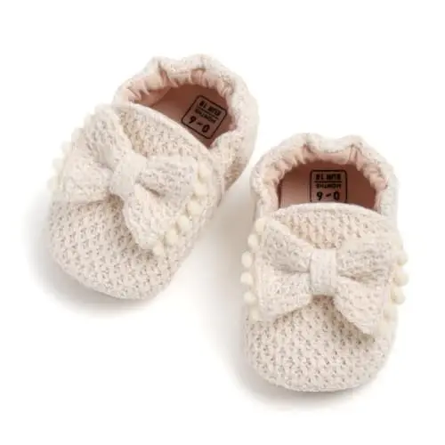 Ohwawadi Infant Baby Boys Girls Slippers Cozy Fleece Booties Soft Bottom Warm Cartoon Socks Newborn Crib Shoes - OHWAWADI