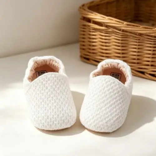 Ohwawadi Infant Baby Boys Girls Slippers Cozy Fleece Booties Soft Bottom Warm Cartoon Socks Newborn Crib Shoes - 3