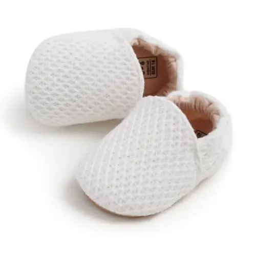 Ohwawadi Infant Baby Boys Girls Slippers Cozy Fleece Booties Soft Bottom Warm Cartoon Socks Newborn Crib Shoes - 6