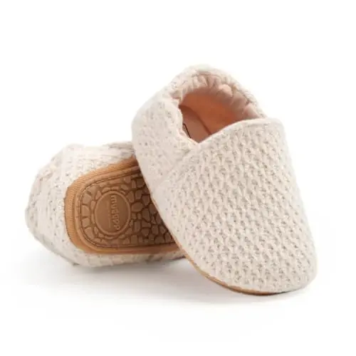 Ohwawadi Infant Baby Boys Girls Slippers Cozy Fleece Booties Soft Bottom Warm Cartoon Socks Newborn Crib Shoes - TUOTING