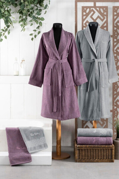 Aile Bornoz & Havlu Seti L1.PC.004.12.C17 - PIERRE CARDIN