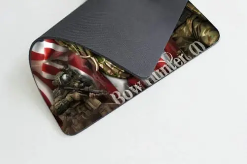 Bow Hunter American Flag Camo Mouse pad Customized Mousepad Non-Slip Rubber Base Mouse Pads for Computers Laptop Office Desk Accessories Mouse pad - 3