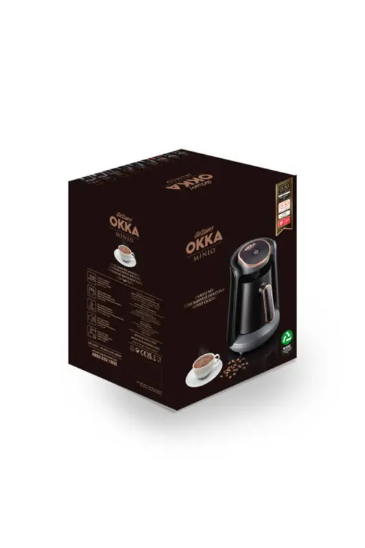 OK004-K Okka Minio Turk Kofe Tayyorlash Mashinasi Xrom 4 Piyola Sig'imli - 5