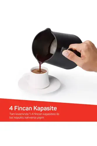 OK004-K Okka Minio Turkish Coffee Maker Chrome 4 Cup Capacity - ARZUM (1)