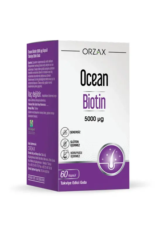 Okean Biotin 5000 Mcg 60 Kapsula - 1