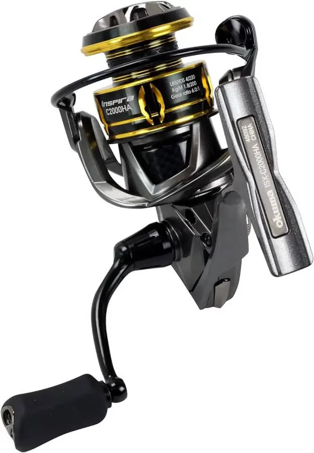 Okuma Inspira ISX Lightweight Rigid Aluminum TCA Flight Drive 9BB Spinning Reel, ISX-C2000HA- - 2