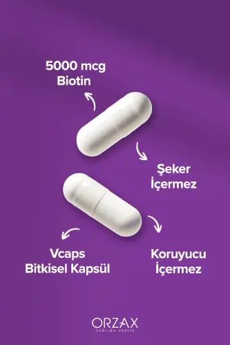 Biotin 5000 Mcg 60 Kapsül - 3
