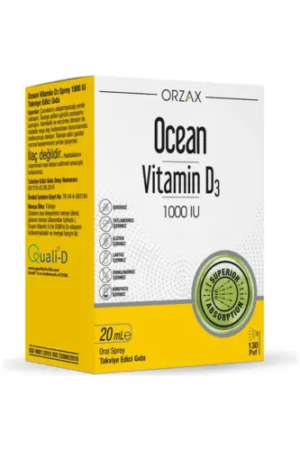 Okyanus D3 Vitamini 1000 IU Sprey 20 ml - ORZAX (1)
