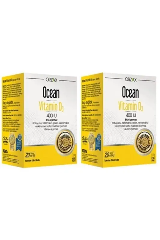 Vitamin D3 400 IU Sprey 2 Adet - OCEAN