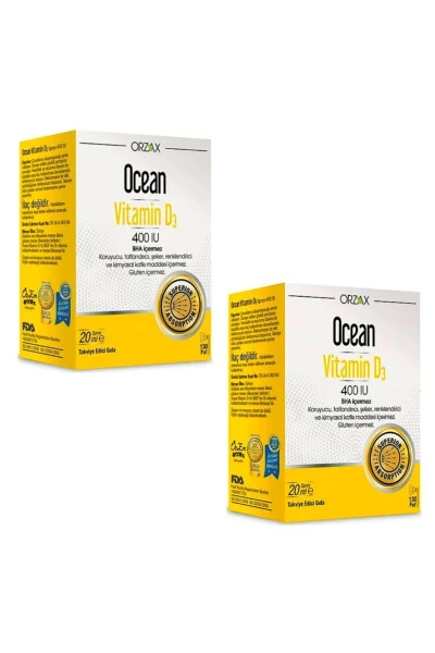 Ocean Vitamin D3 Sprey 400'lu 20ml 2 Adet - Ocean