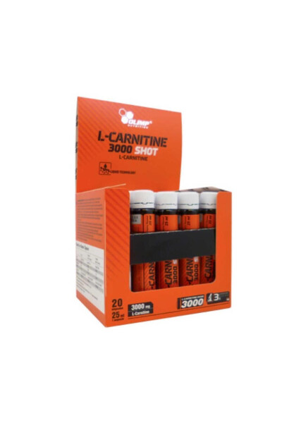 Ol L-Carnitine 3000 Extreme Shot 25ml 20 Ampoules Cherry Unisex Fat Burners Ekp0088 - 3