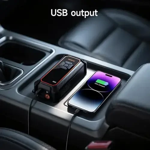 OlarHike Cordless Tire Inflator Portable Air Compressor, 150PSI Dual Power_6000mAh & 12V DC, Air Pump for Car Tires, Bike, Motorcycle, with LED & Digital Pressure Gauge, Gifts for Men & Women - 6