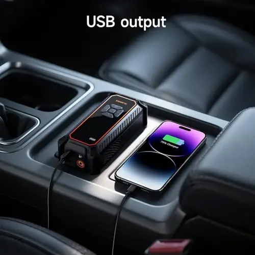 OlarHike simsiz shinalarni puflaydigan portativ havo kompressori, 150PSI qoʻshaloq quvvat_6000mAh & 12V DC, avtomobil shinalari, velosiped, mototsikl uchun havo nasosi, LED va raqamli bosim oʻlchagich bilan, erkaklar va ayollar uchun sovgʻalar - 6