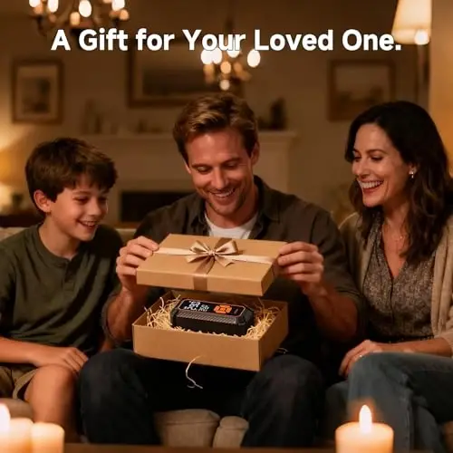 OlarHike simsiz shinalarni shishirgich portativ havo kompressori, 150PSI Dual Power - 6000mAh & 12V DC, avtomobil shinalari, mototsikl, velosiped uchun havo nasosi, LED yoritgichli va raqamli bosim o'lchagichli elektr nasos - 5