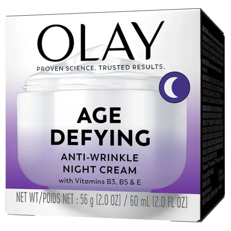Olay Age Defying Антивозрастной ночной крем против морщин, для комбинированной кожи, борется с мелкими и мимическими морщинами, 2.0 унции - 11