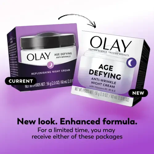 Olay Age Defying Антивозрастной ночной крем против морщин, для комбинированной кожи, борется с мелкими и мимическими морщинами, 2.0 унции - 15