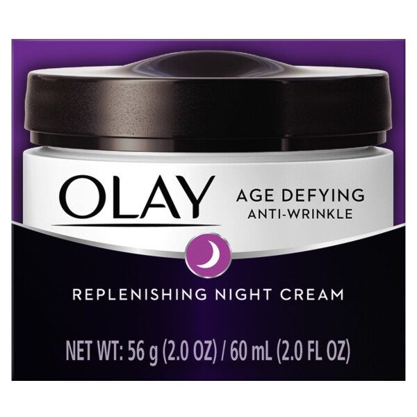 Olay Age Defying Антивозрастной ночной крем против морщин, для комбинированной кожи, борется с мелкими и мимическими морщинами, 2.0 унции - 7