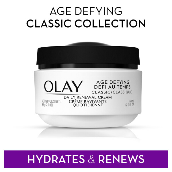 Olay Age Defying Classic Daily Renewal Cream, увлажняющее средство для лица для уставшей комбинированной кожи, 2.0 fl oz - 3