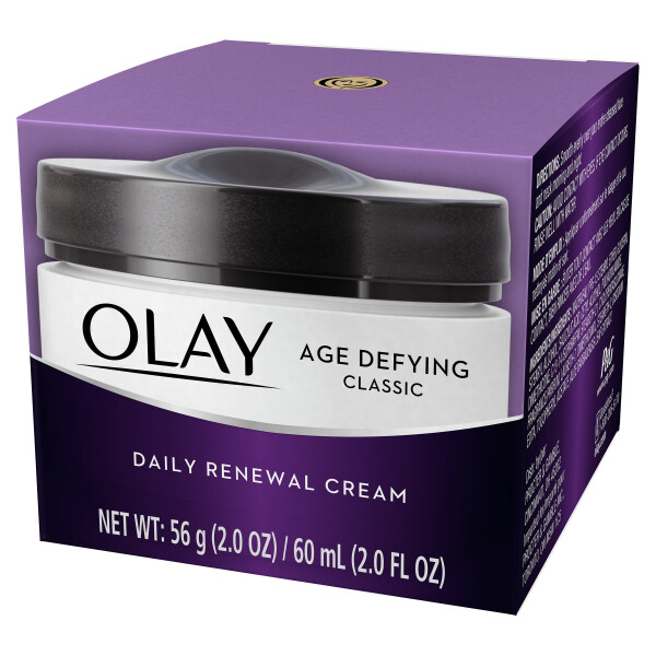 Olay Age Defying Classic Daily Renewal Cream, увлажняющее средство для лица для уставшей комбинированной кожи, 2.0 fl oz - 7