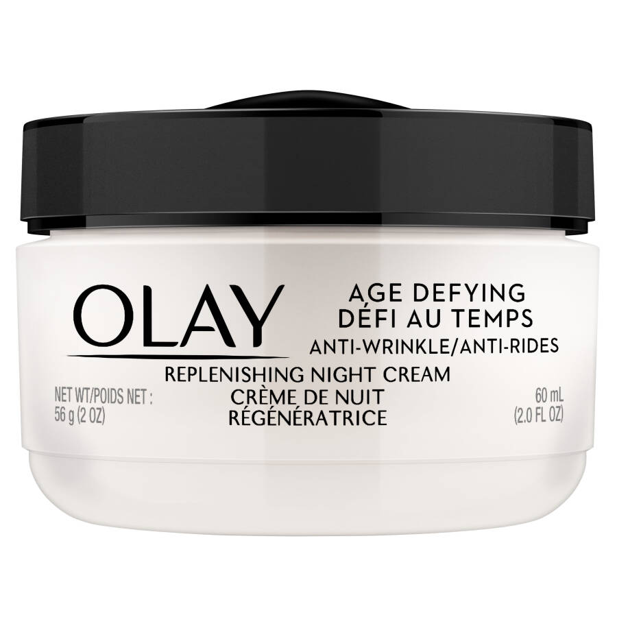 Olay Age Defying qarshi ajinlar kechaki kremi, aralash teri uchun mayda ajinlar va qarshi ajinlarga qarshi kurashadi, 2.0 untsiya - 6