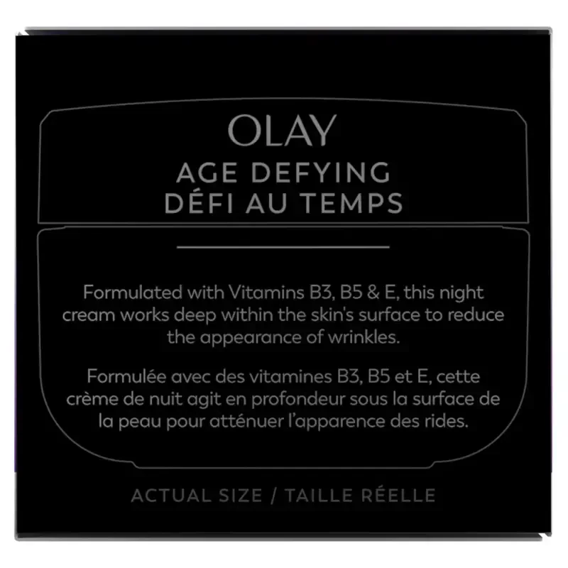 Olay Age Defying qarshi ajinlar kechaki kremi, aralash teri uchun mayda ajinlar va qarshi ajinlarga qarshi kurashadi, 2.0 untsiya - 14