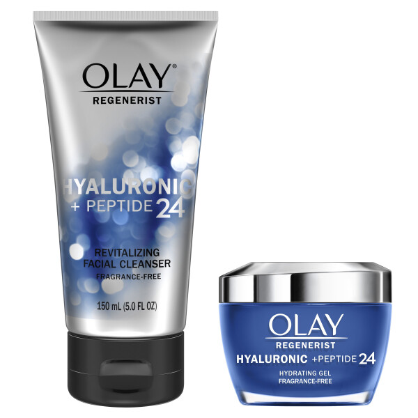 Olay Cilt Bakım Hediye Seti Hyaluronic + Peptit 24 İkili Paketi, Kuruluğu Giderir, Cilt Bakım Hediye Seti, 5/1,7 oz - 21