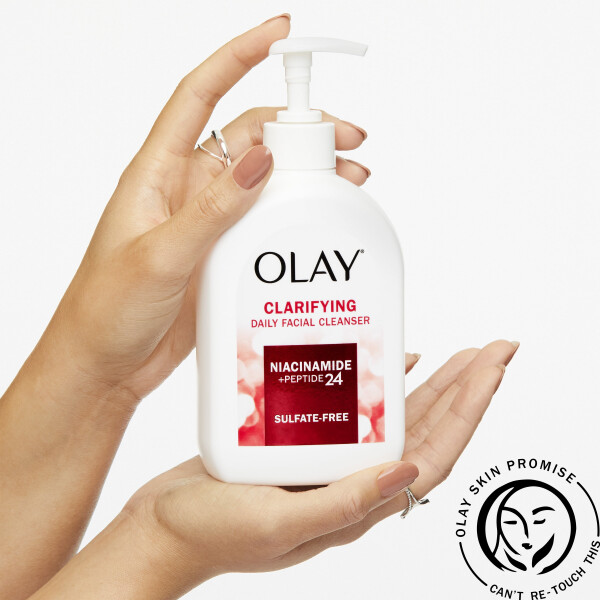 Olay Clarifying Face Wash, очищающее средство для лица с ниацинамидом, борется с сухостью всех типов кожи, 16 жидких унций - 11