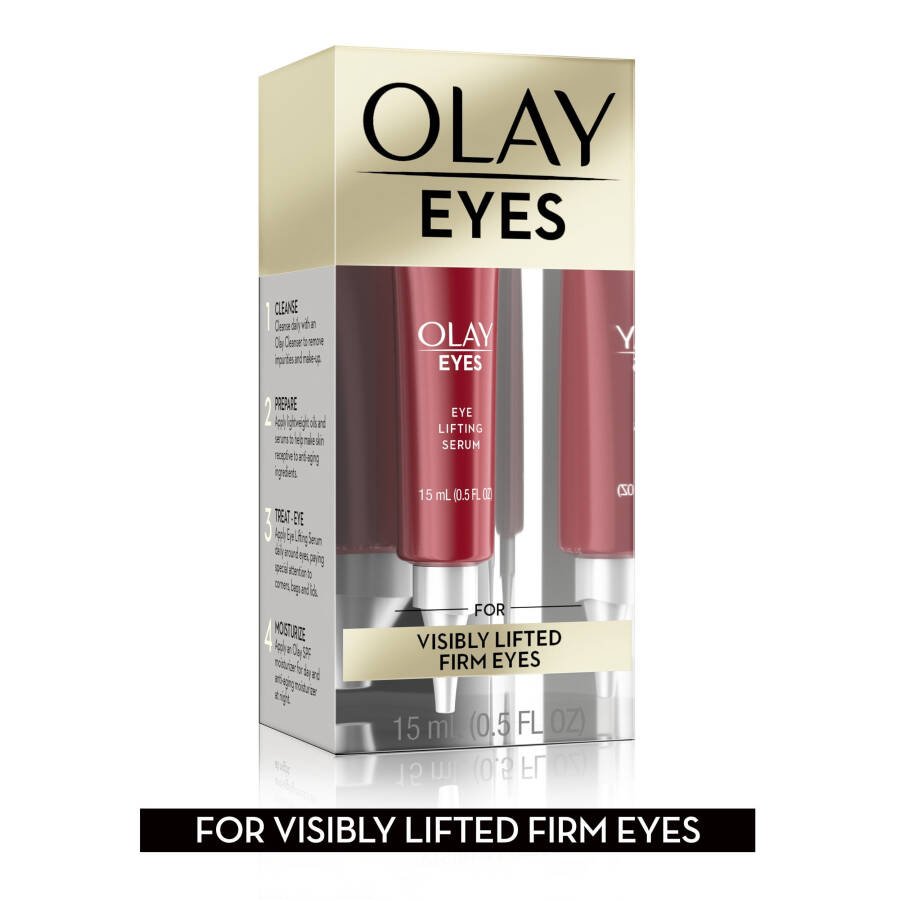 Olay Eye Lifting Serum for Firming Skin, Fragrance-Free, All Skin Types, 0.5 fl oz - 4