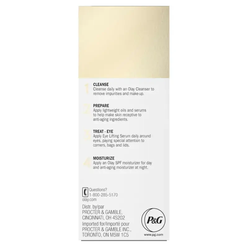 Olay Eye Lifting Serum for Firming Skin, Fragrance-Free, All Skin Types, 0.5 fl oz - 10