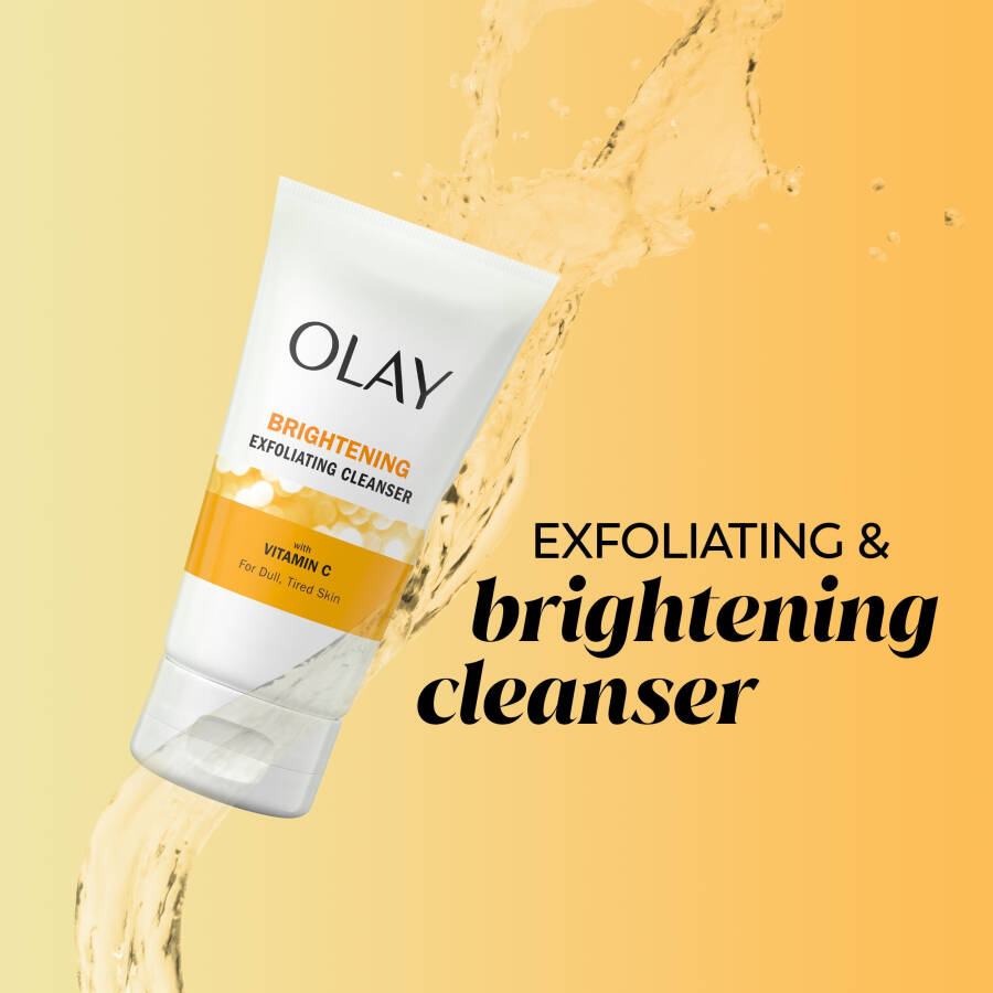 Olay Face Cleanser, Regenerist Vitamin C+Peptide Facial Wash, Exfoliating Face Cleanser for Dry Skin, 5.0 fl oz - 2