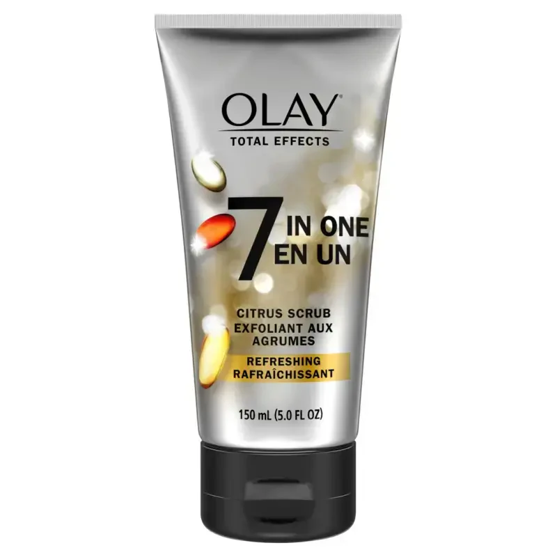 Olay Facial Cleanser, Skincare Total Effects Daily Face Wash, Refreshing Citrus Scrub Facial Cleanser, 5.0 fl oz - 6