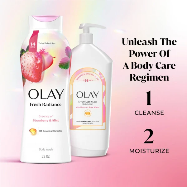 Olay Fresh Outlast Women's Body Wash, White Strawberry & Mint, 22 fl oz - 7