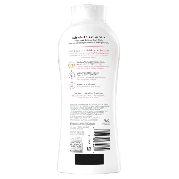 Olay Fresh Outlast Women's Body Wash, White Strawberry & Mint, 22 fl oz - 11